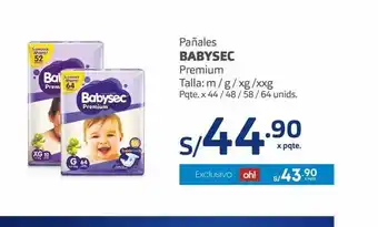 Makro Pañales babysec oferta