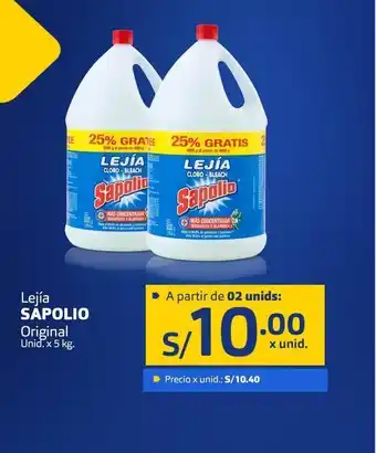 Makro Lejía sapolio 5 kg oferta