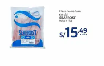 Makro Filetes de merluza sin piel seafrost oferta