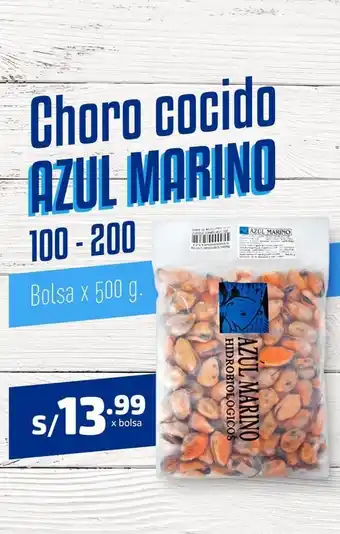 Makro Choro cocido azul marino 100-200 500 g oferta