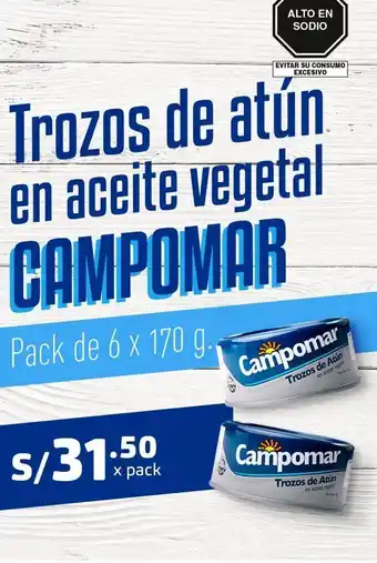 Makro Atún en conserva campomar oferta