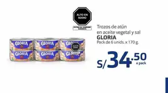 Makro Trozos de atún gloria oferta