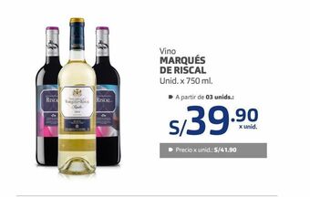 Makro Vino marqués de riscal oferta