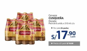 Makro Cerveza cusqueña oferta