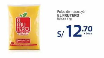 Makro Pulpa de maracuyá el frutero bolsa x 1 kg. oferta