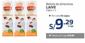 Makro Bebida de almendras laive caja x 1 l oferta
