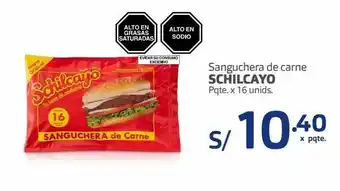 Makro Sanguchera de carne schilcayo pqte. x 16 unids. oferta