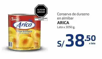 Makro Conserva de durazno en almíbar arica lata x 3050 g oferta