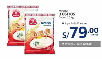 Makro Avena 3 ositos saco x 10 kg. oferta