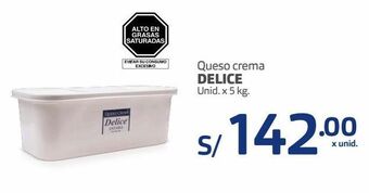 Makro Queso crema delice unid. x 5 kg. oferta