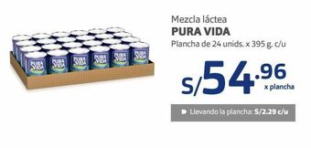 Makro Mezcla láctea pura vida plancha de 24 unids. x 395 g. c/u oferta
