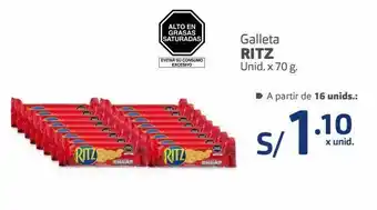 Makro Galleta ritz unid. x 70 g. oferta