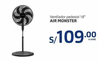 Makro Ventilador pedestal 18” air monster oferta