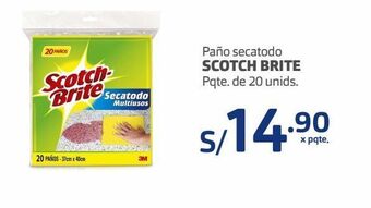 Makro Paño secatodo scotch brite pqte. de 20 unids. oferta