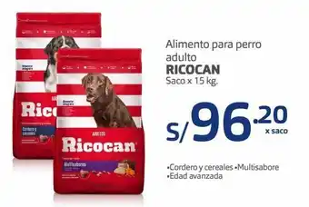 Makro Alimento para perro adulto ricocan saco x 15 kg. oferta