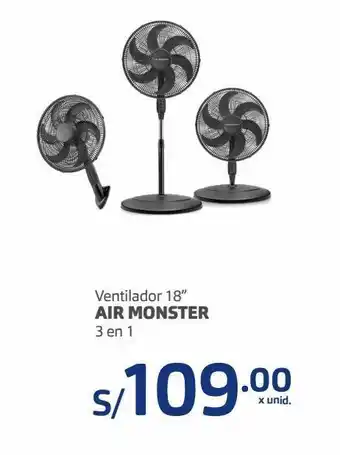 Makro Ventilador 18” air monster 3 en 1 oferta