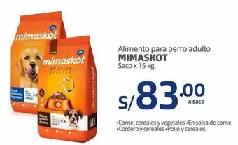 Makro Alimento para perro adulto mimaskot saco x 15 kg oferta