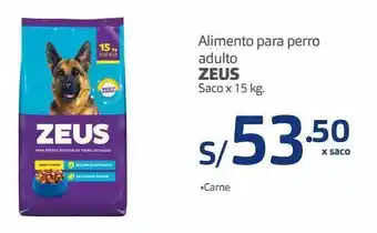 Makro Alimento para perro adulto zeus saco x 15 kg. oferta