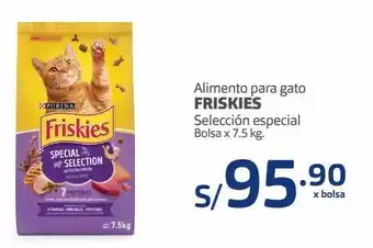 Alimento para gato friskies selección especial bolsa x 7.5 kg.