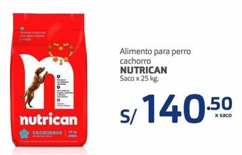 Makro Alimento para perro cachorro nutrican saco x 25 kg oferta