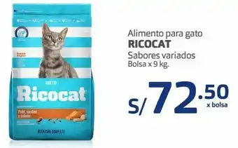 Makro Alimento para gato ricocat sabores variados bolsa x 9 kg. oferta
