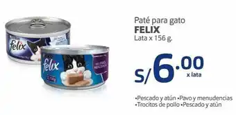 Makro Paté para gato felix lata x 156 g. oferta