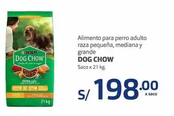 Makro Alimento para perro adulto raza pequeña, mediana y grande dog chow saco x 21 kg. oferta