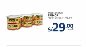 Makro Trozos de atún primor oferta