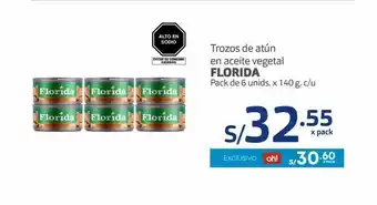 Makro Trozos de atún en aceite vegetal florida oferta