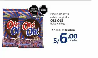 Makro Marshmallows sabor a vainilla olé olé oferta