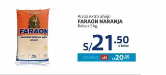 Makro Arroz extra añejo faraon naranja oferta