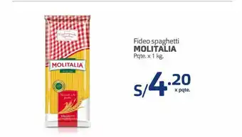Makro Fideo spaghetti molitalia oferta