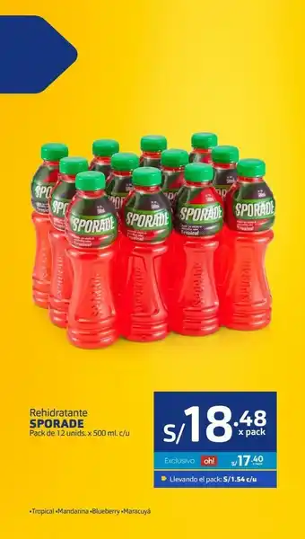 Makro Rehidratante sporade oferta