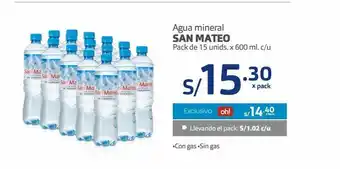 Makro Agua mineral san mateo oferta