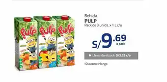 Makro Bebida pulp oferta