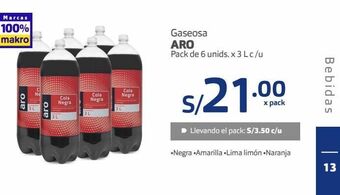 Makro Gaseosa aro oferta