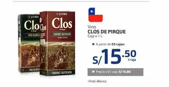 Makro Vino clos de pirque oferta