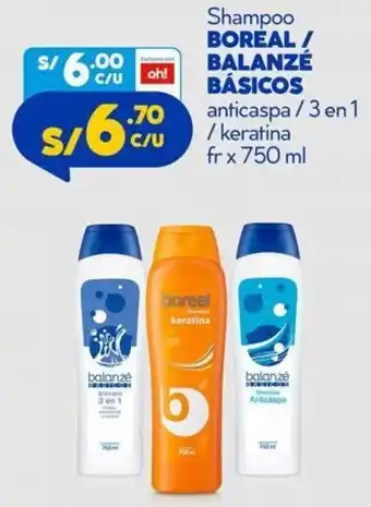 Mass Shampoo Boreal/Balanzé Básicos 750ml oferta