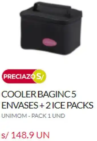 Tottus Cooler Baginc5 Envases+2Ice Packs oferta