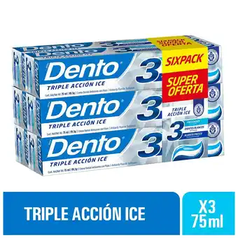 Tottus Crema dental triple accion ice oferta