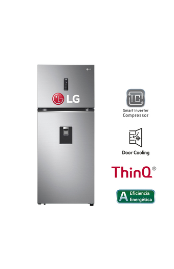Tiendas EFE Refrigeradora lg top freezer gt39sgp 374l con door cooling - plateada oferta
