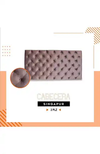 Tiendas EFE Cabecera singapur 2 plz - marron oferta