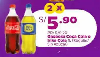 Tambo Gaseosa Coca Cola / Inka Kola 2 x 1L oferta