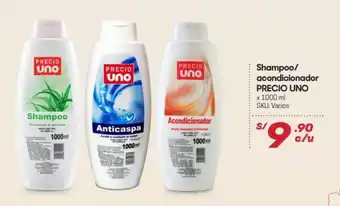 Hiperbodega Precio Uno Shampoo / Acondicionador Precio Uno 1000ml oferta