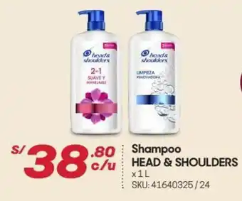 Hiperbodega Precio Uno Shampoo Head & Shoulders 1L oferta