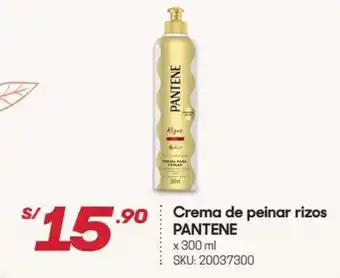 Hiperbodega Precio Uno Crema de Peinar Rizos Pantene 300ml oferta