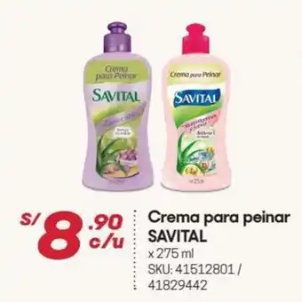 Crema para Peinar Savital 275ml