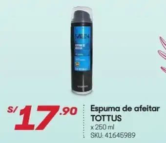 Hiperbodega Precio Uno Espuma de Afeitar Tottus 250ml oferta
