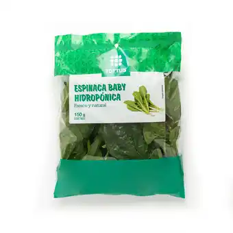 Tottus Espinaca baby hidropónica tottus 150 gr oferta