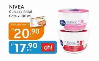 Mifarma NIVEA Cuidado Facial Pote x 100 ml oferta